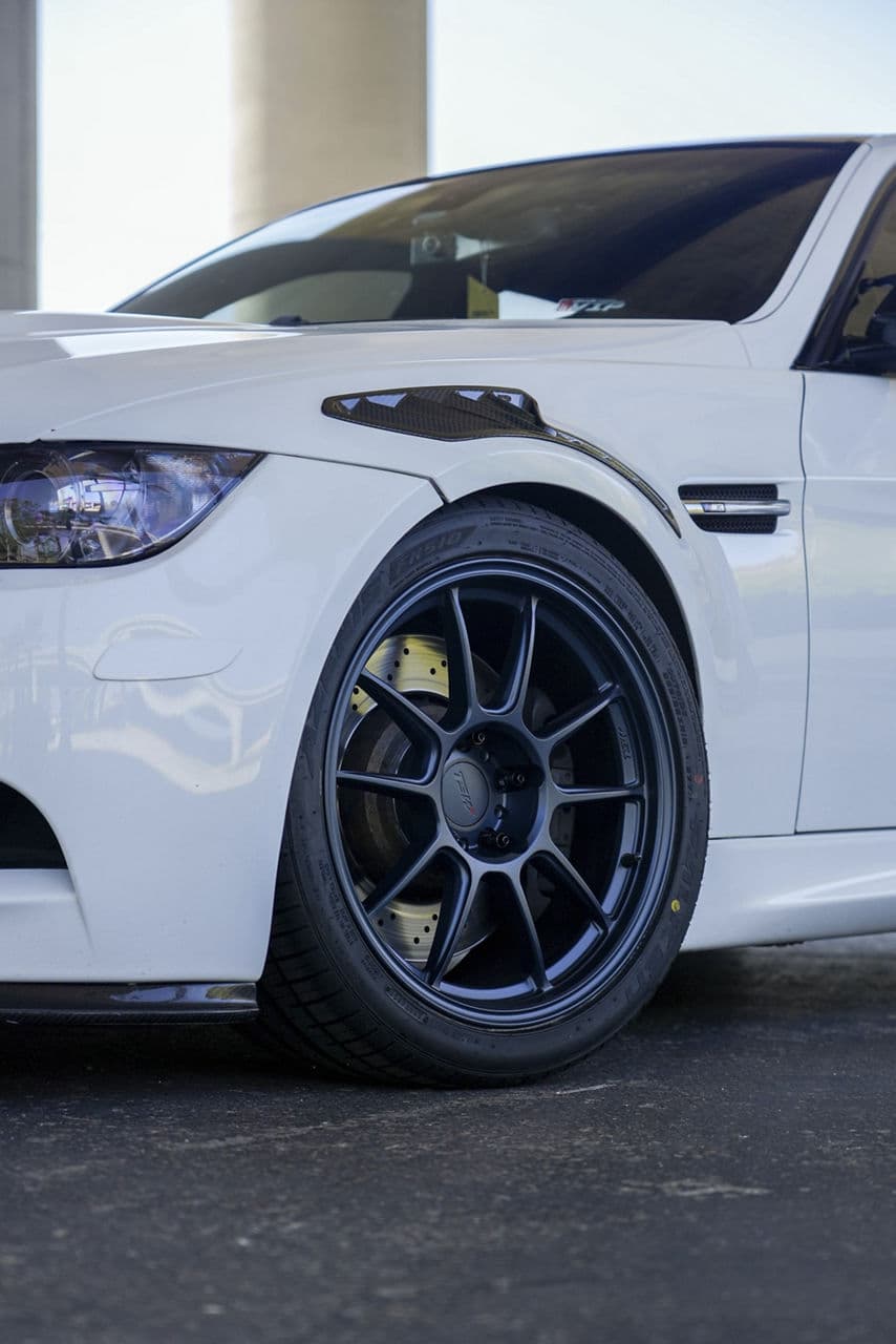 Interior of 2013 BMW M3 with wheels