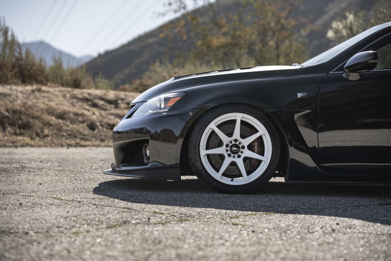 Interior of 2013 Lexus IS with wheels