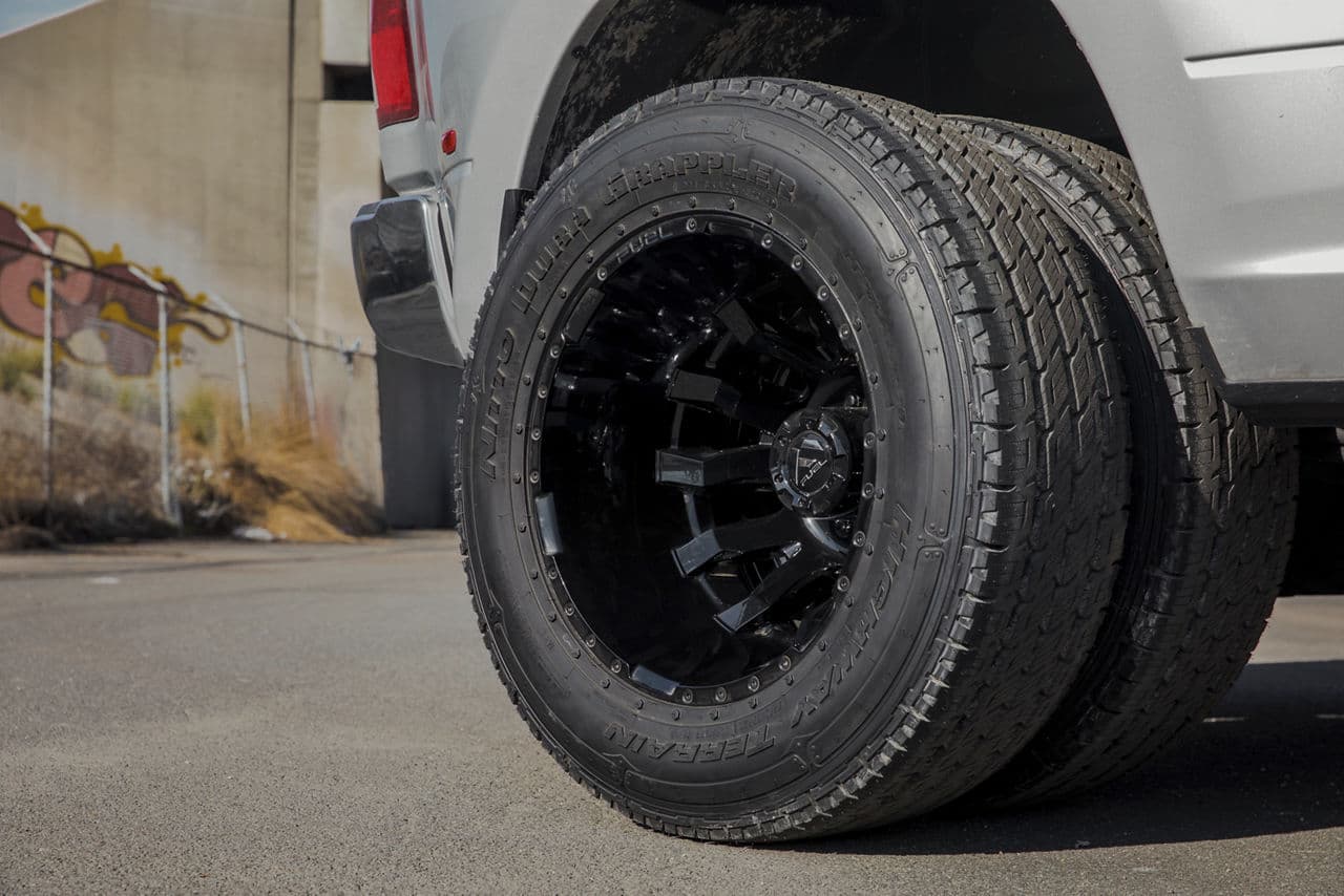 Interior of 2013 Ram 3500 Dually with dually wheels