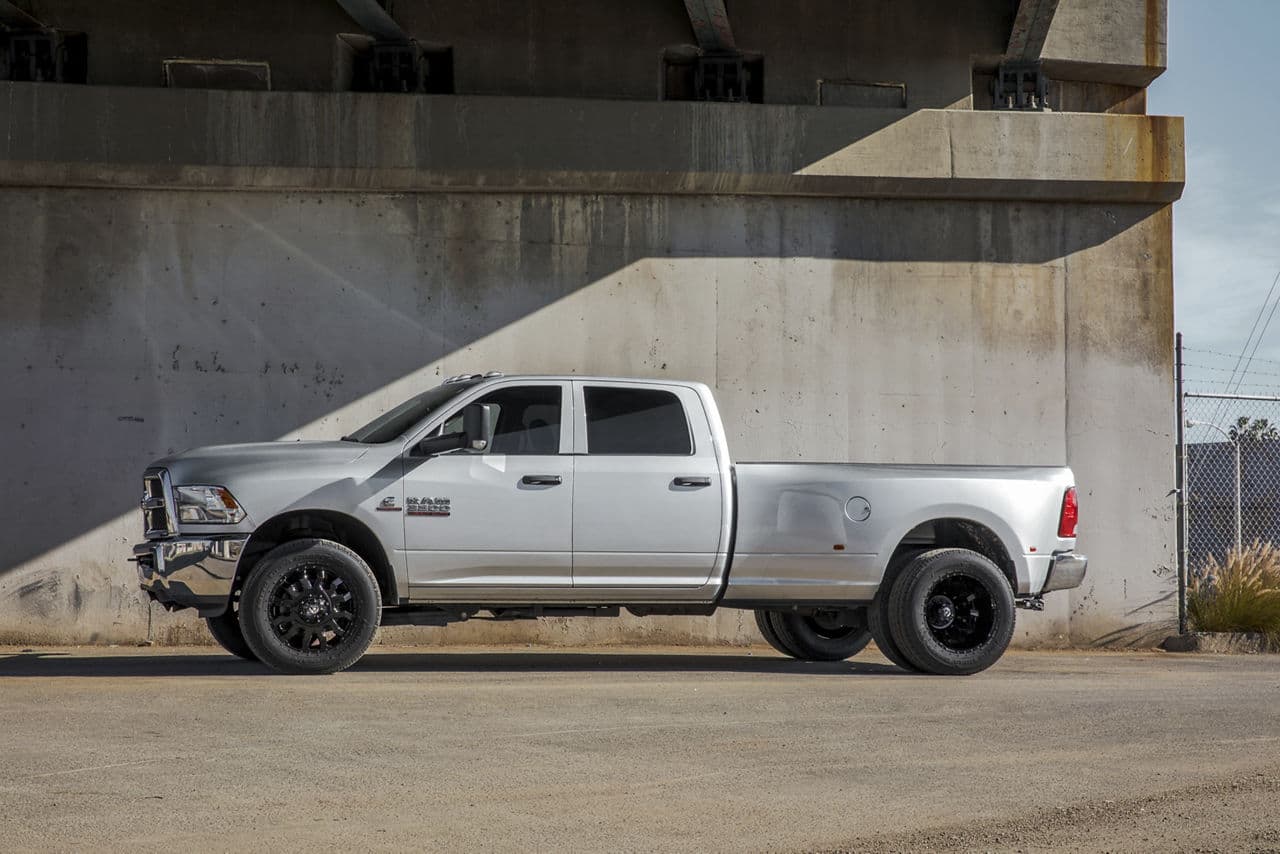 Detail view of 2013 Ram 3500 Dually with dually wheels