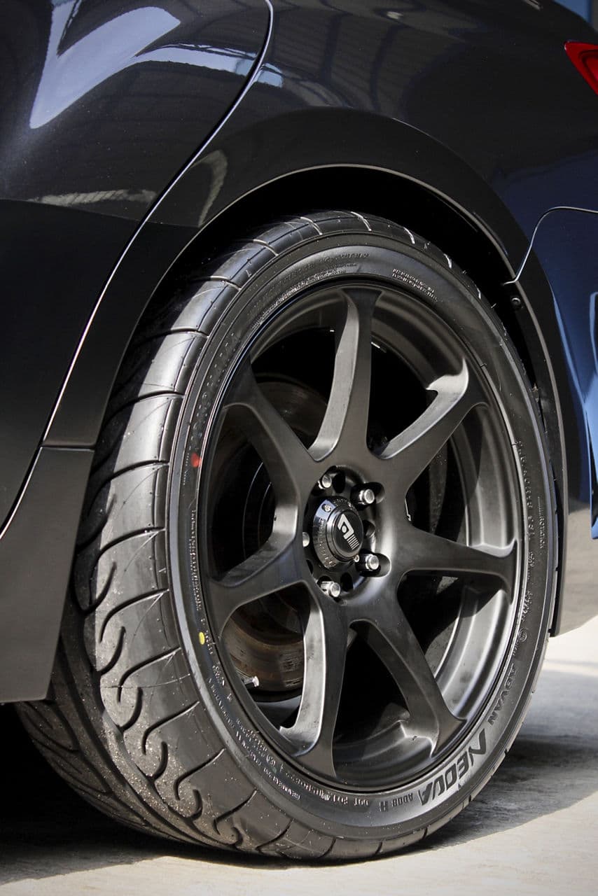Interior of 2013 Subaru WRX STI with wheels