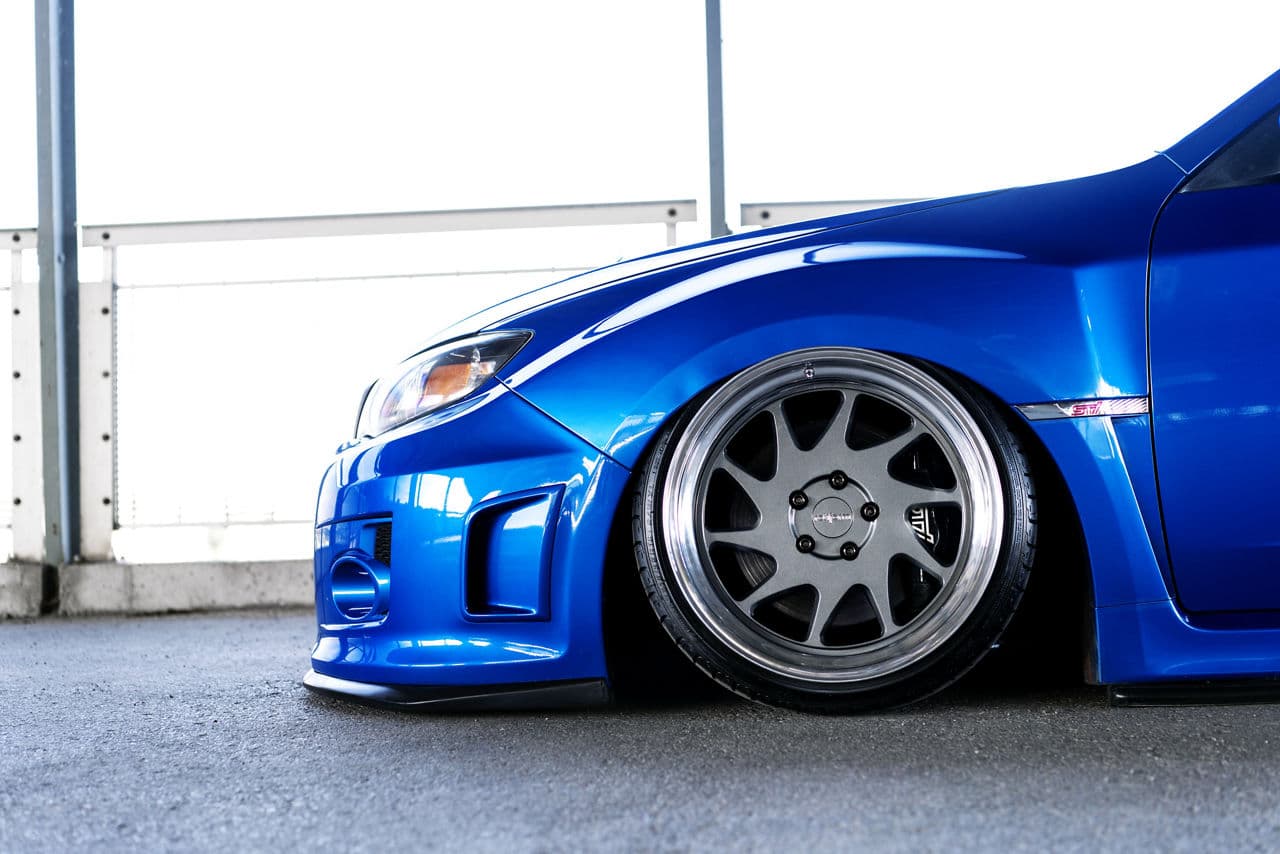 Interior of 2013 Subaru WRX STI with wheels