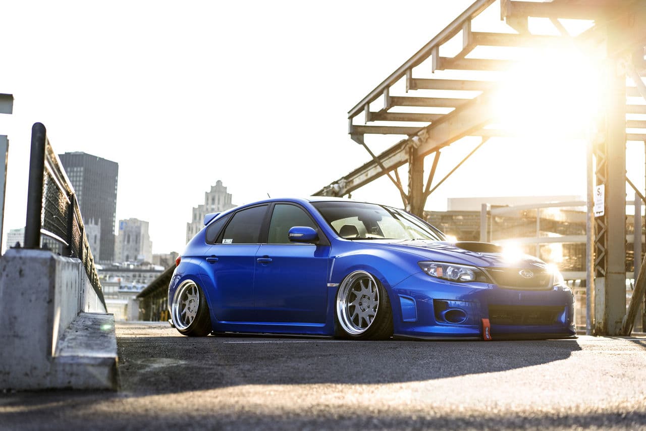 Detail view of 2013 Subaru WRX STI with wheels