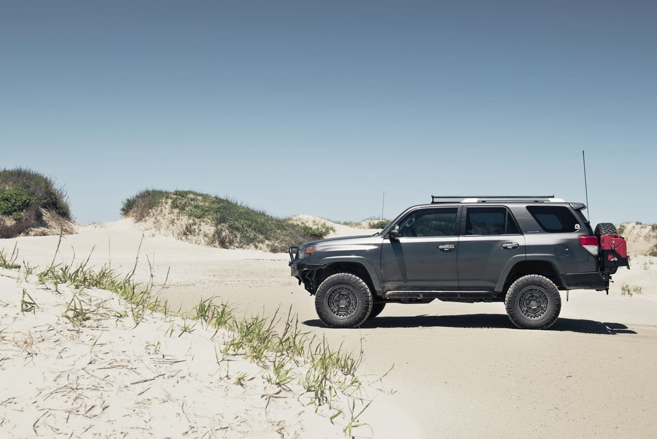 Side profile of 2013 Toyota 4Runner Limited with wheels