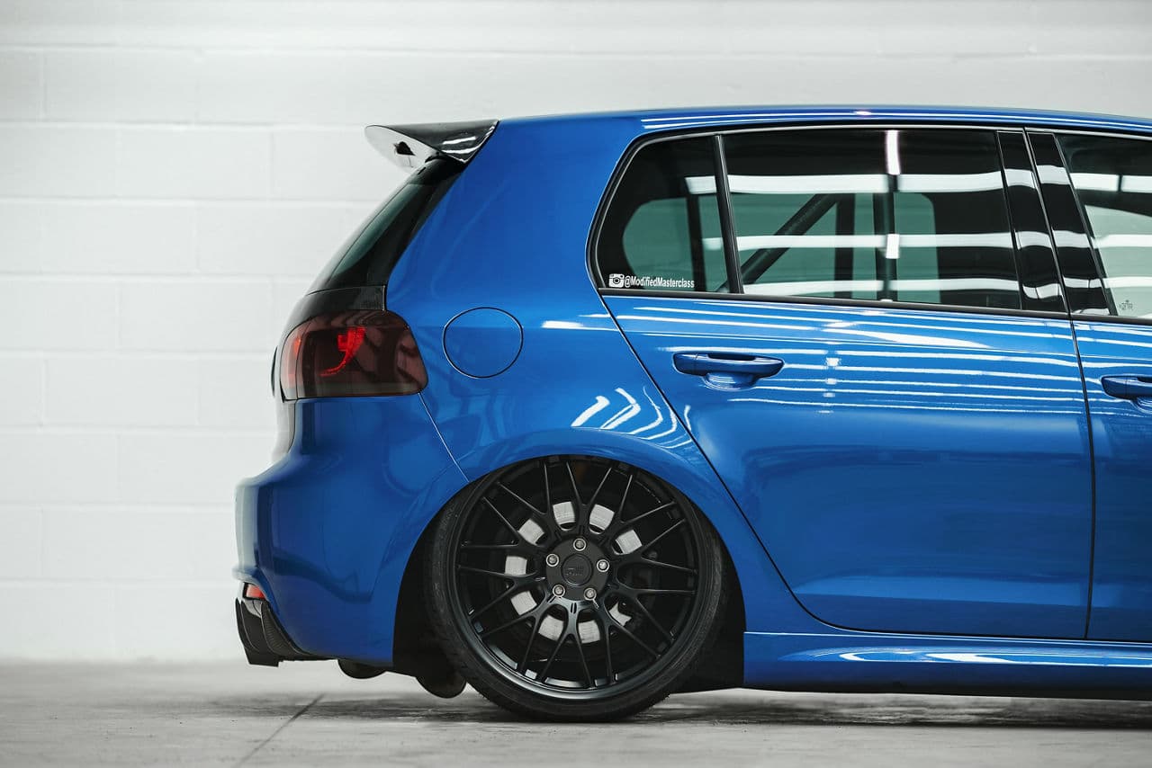 Detail view of 2013 Volkswagen Golf R with wheels
