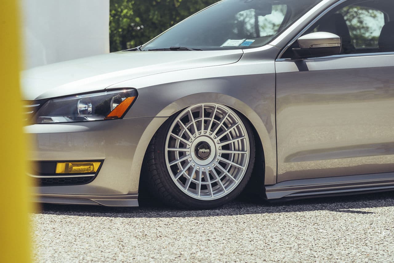 Interior of 2013 Volkswagen Passat with wheels