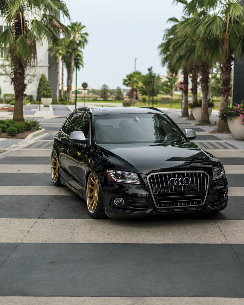 Detail view of 2014 Audi Q5 with wheels