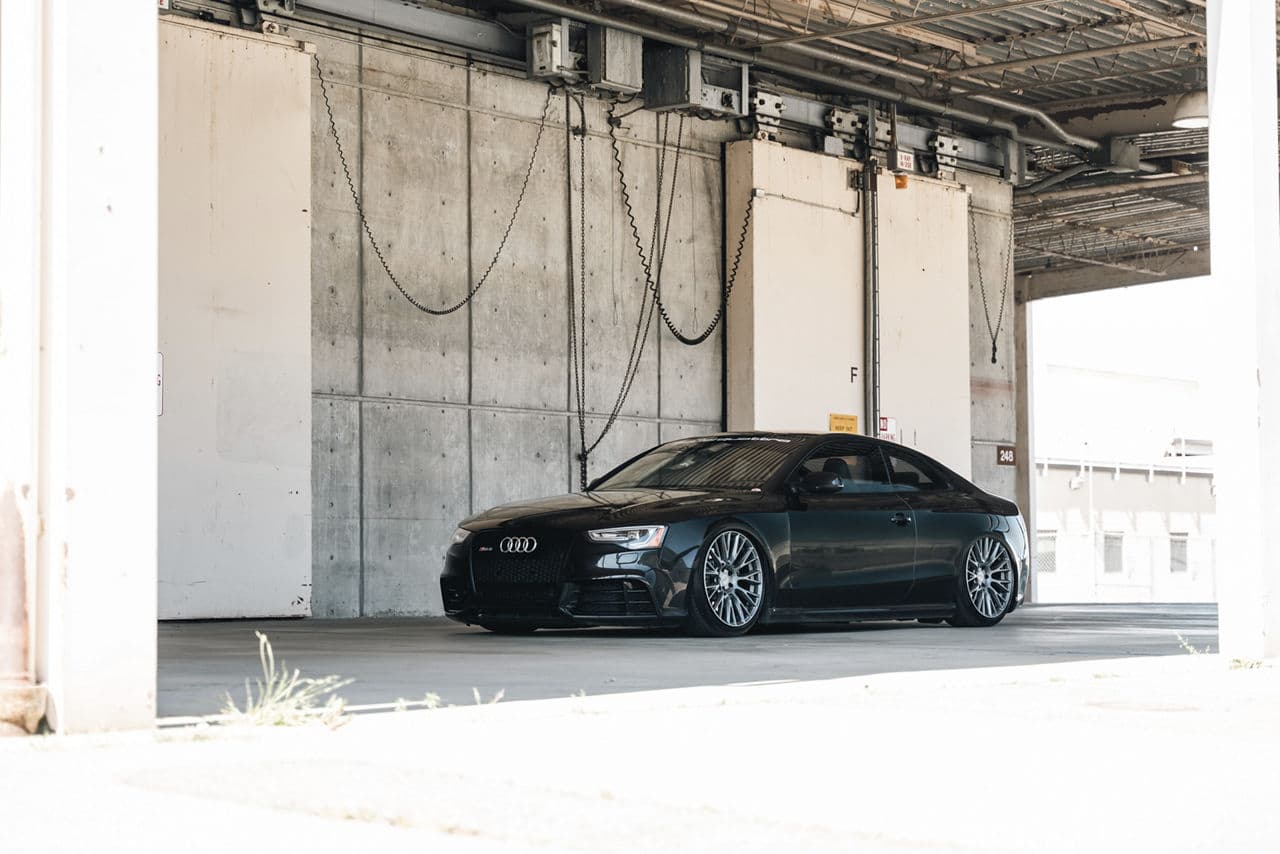 Interior of 2014 Audi RS5 with wheels