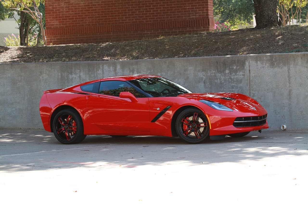 Front view of 2014 Chevrolet Corvette with wheels