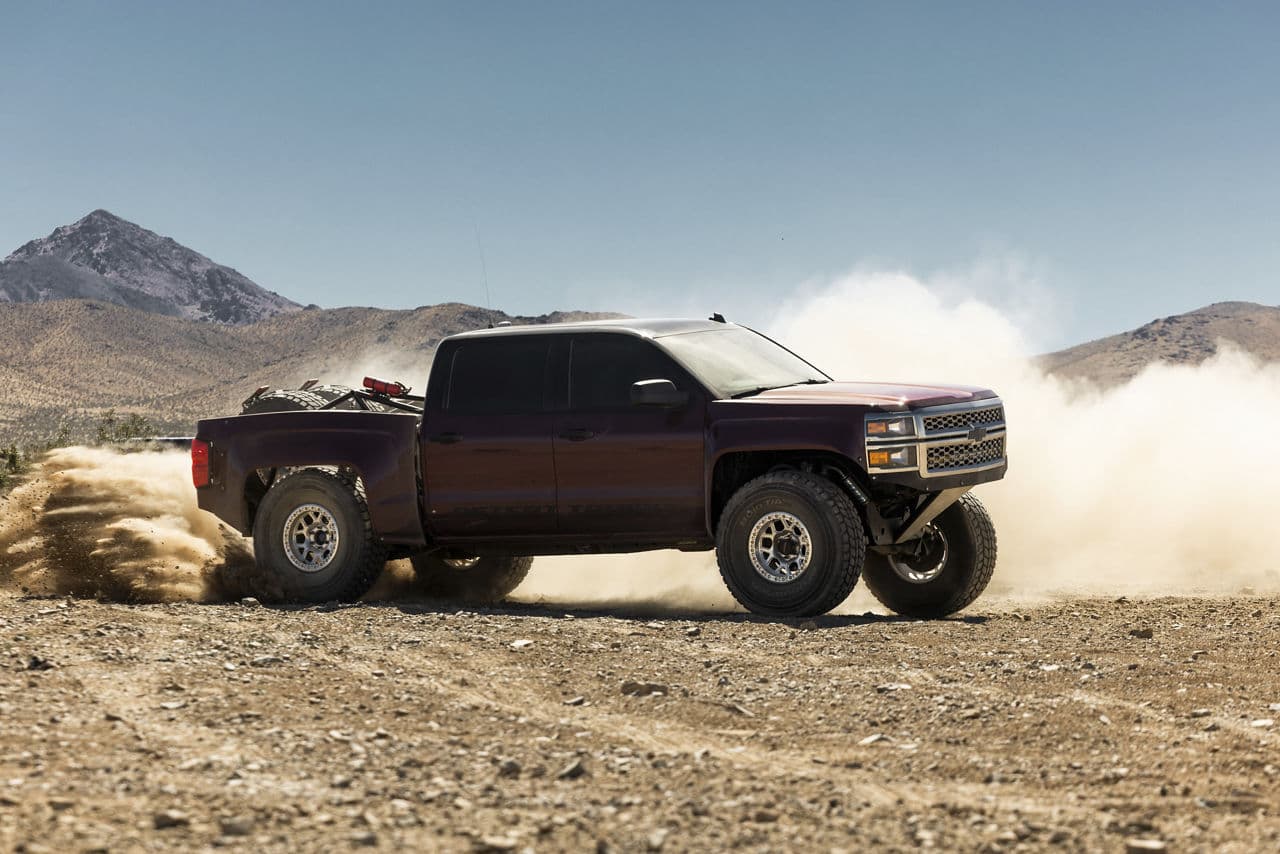 Detail view of 2014 Chevrolet Silverado with truck suv wheels