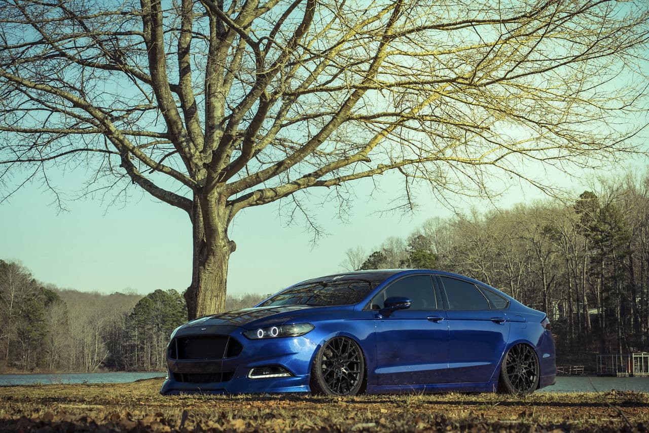 Front view of 2014 Ford Fusion with wheels