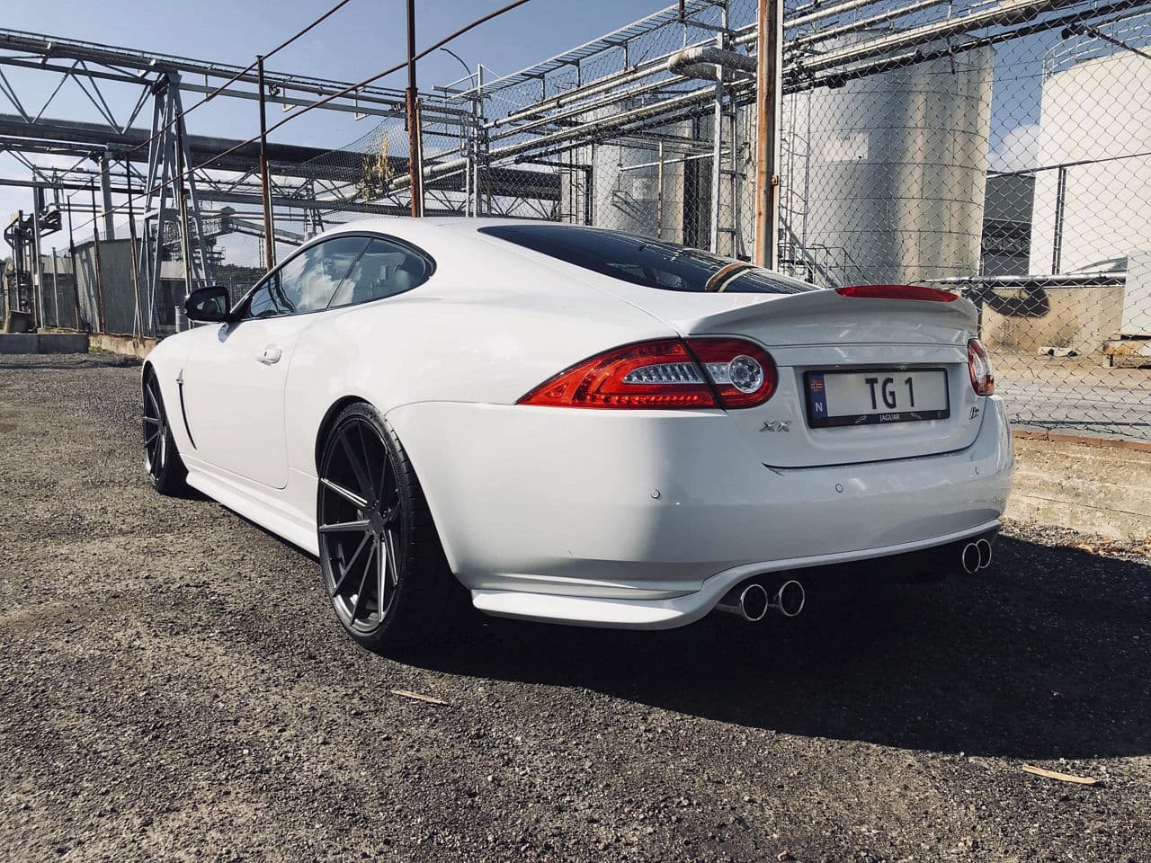 Interior of 2014 Jaguar XKR with wheels