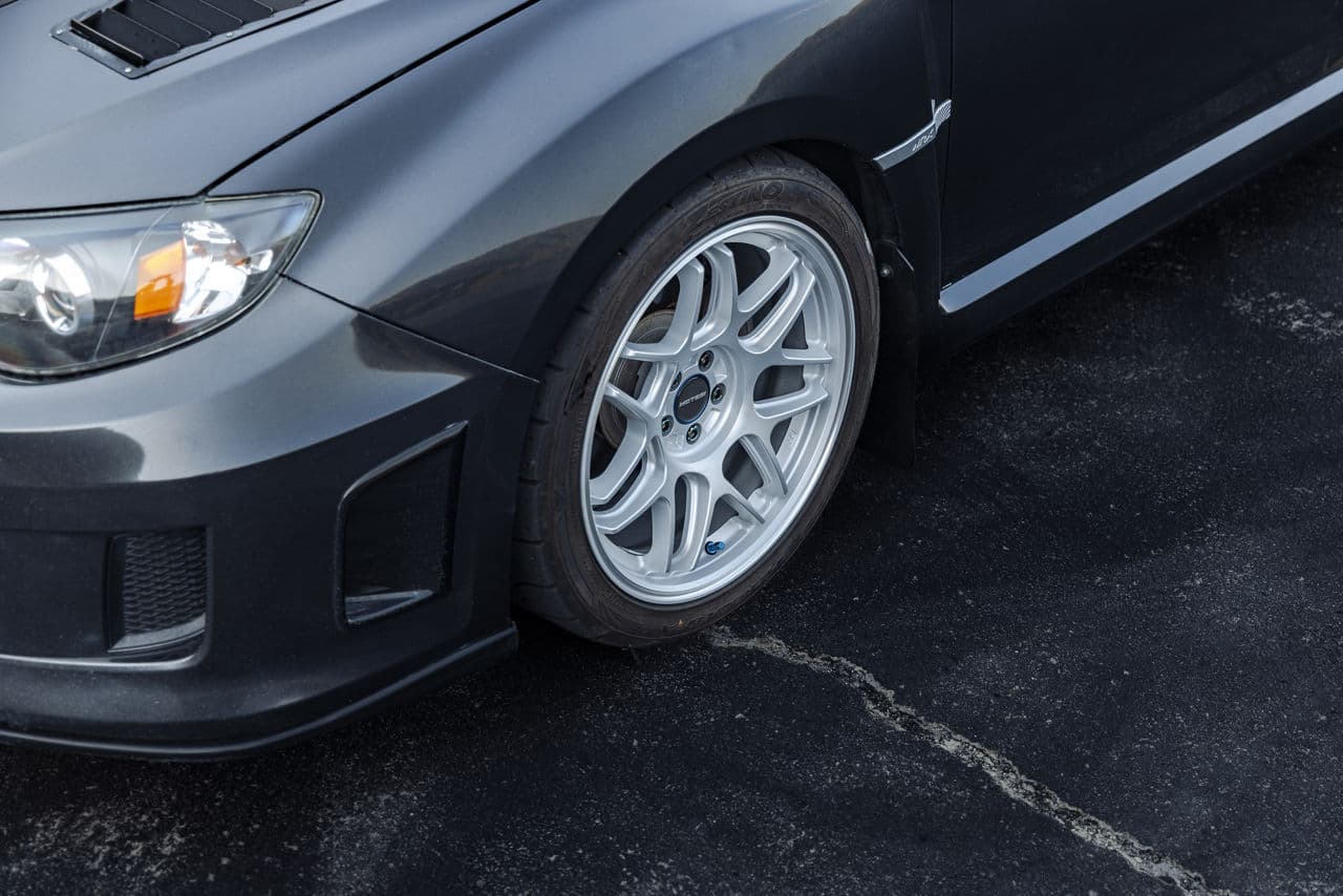 Interior of 2014 Subaru Impreza WRX with wheels