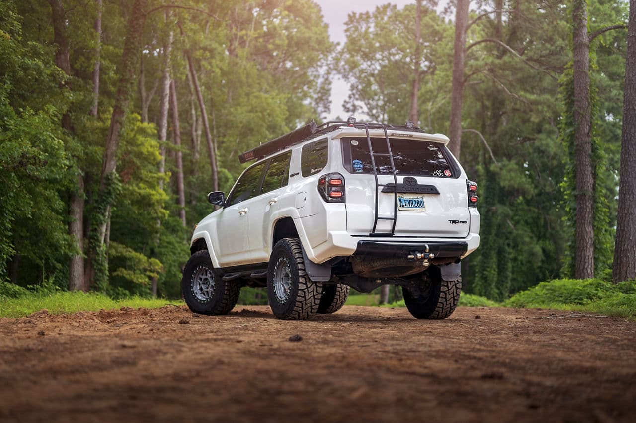 Rear view of 2014 Toyota 4Runner with truck suv wheels