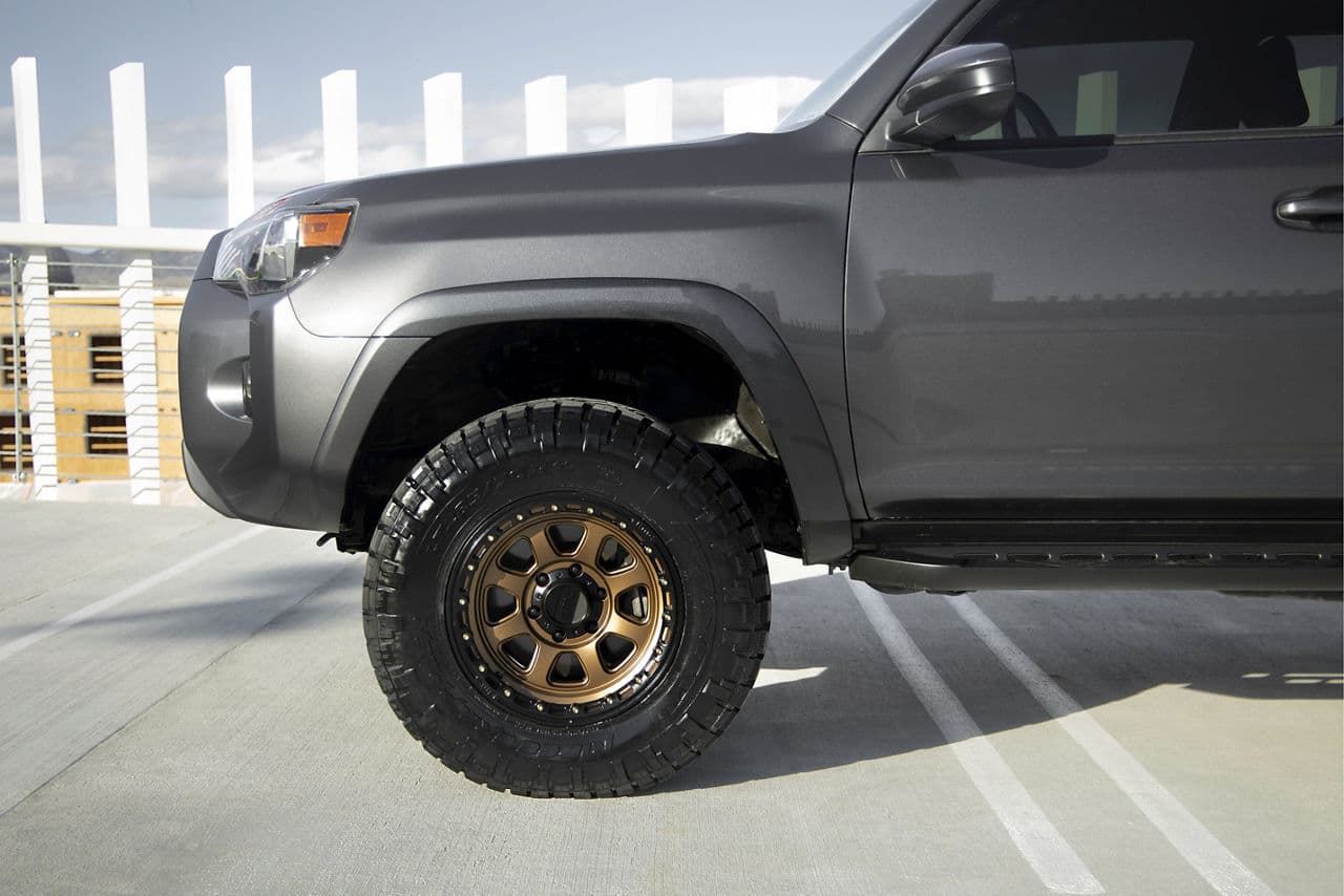 Side profile of 2014 Toyota 4Runner with truck suv wheels