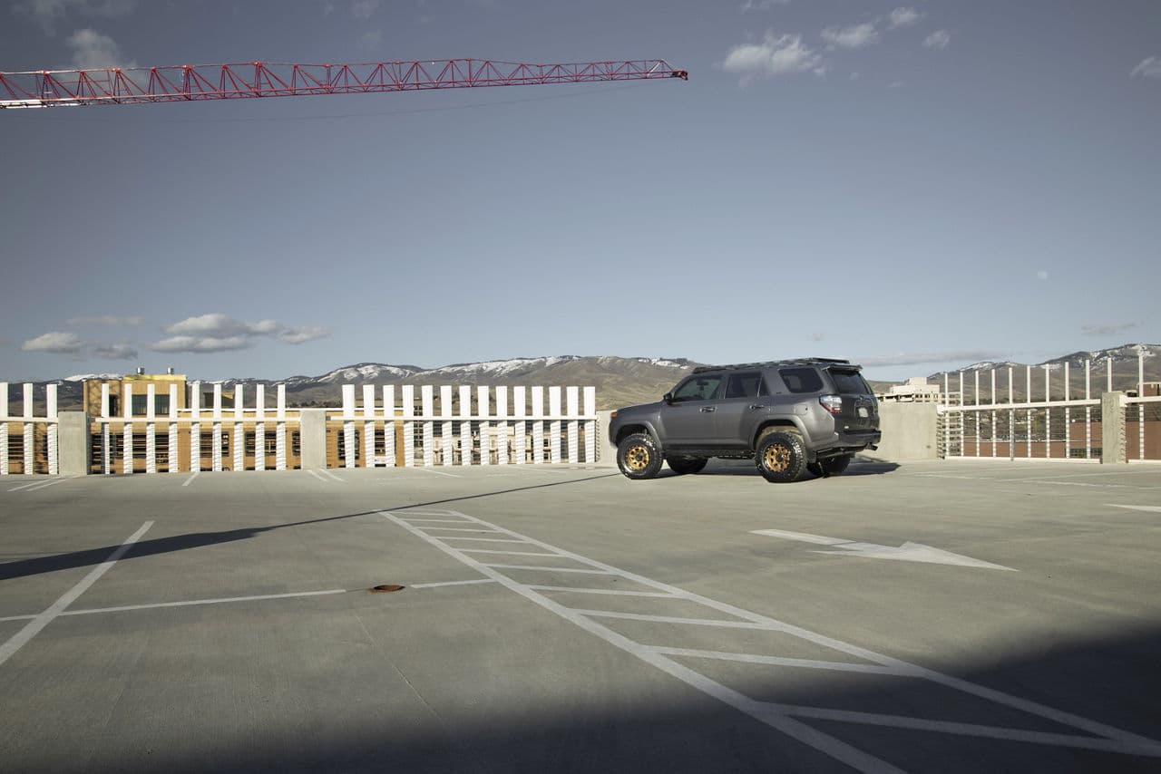 Rear view of 2014 Toyota 4Runner with truck suv wheels