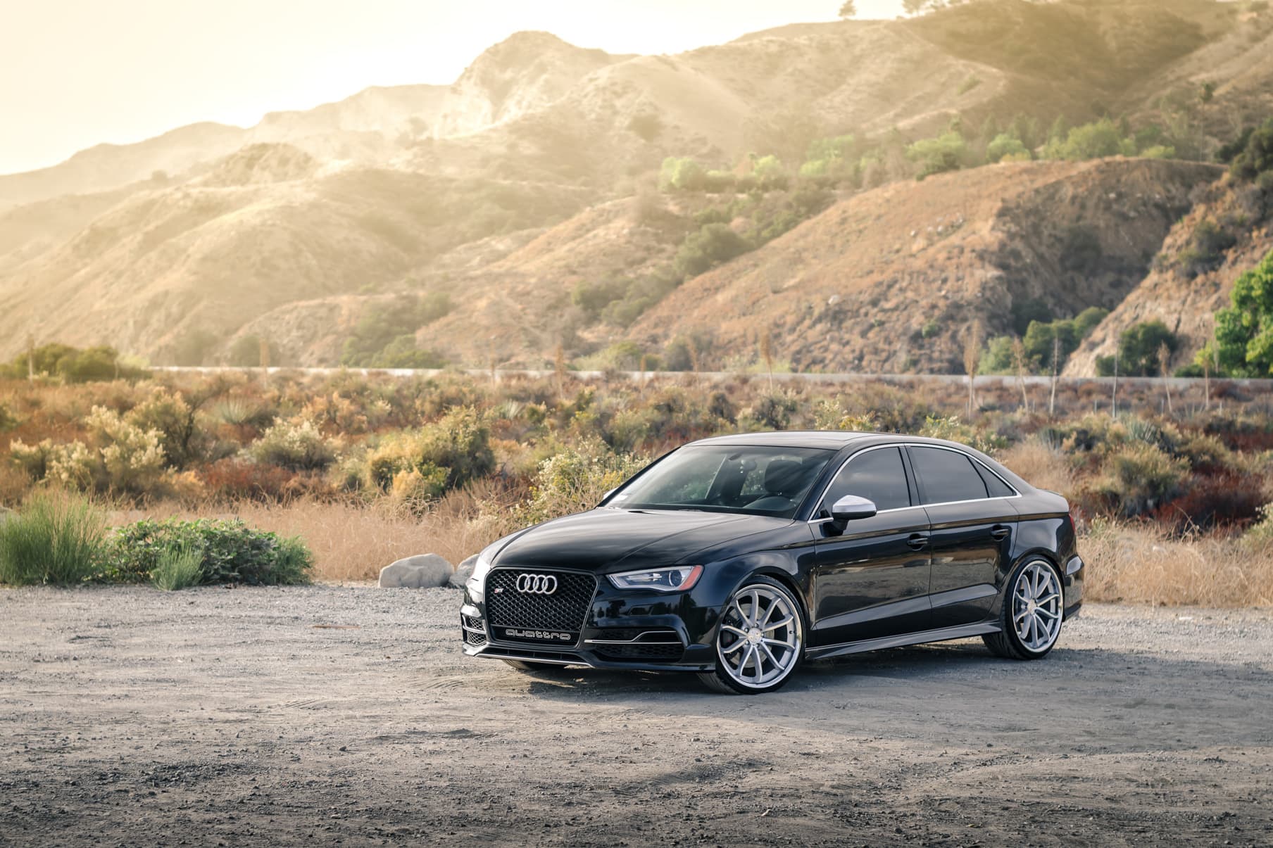 2015 Audi S3 — tuner wheels, side profile