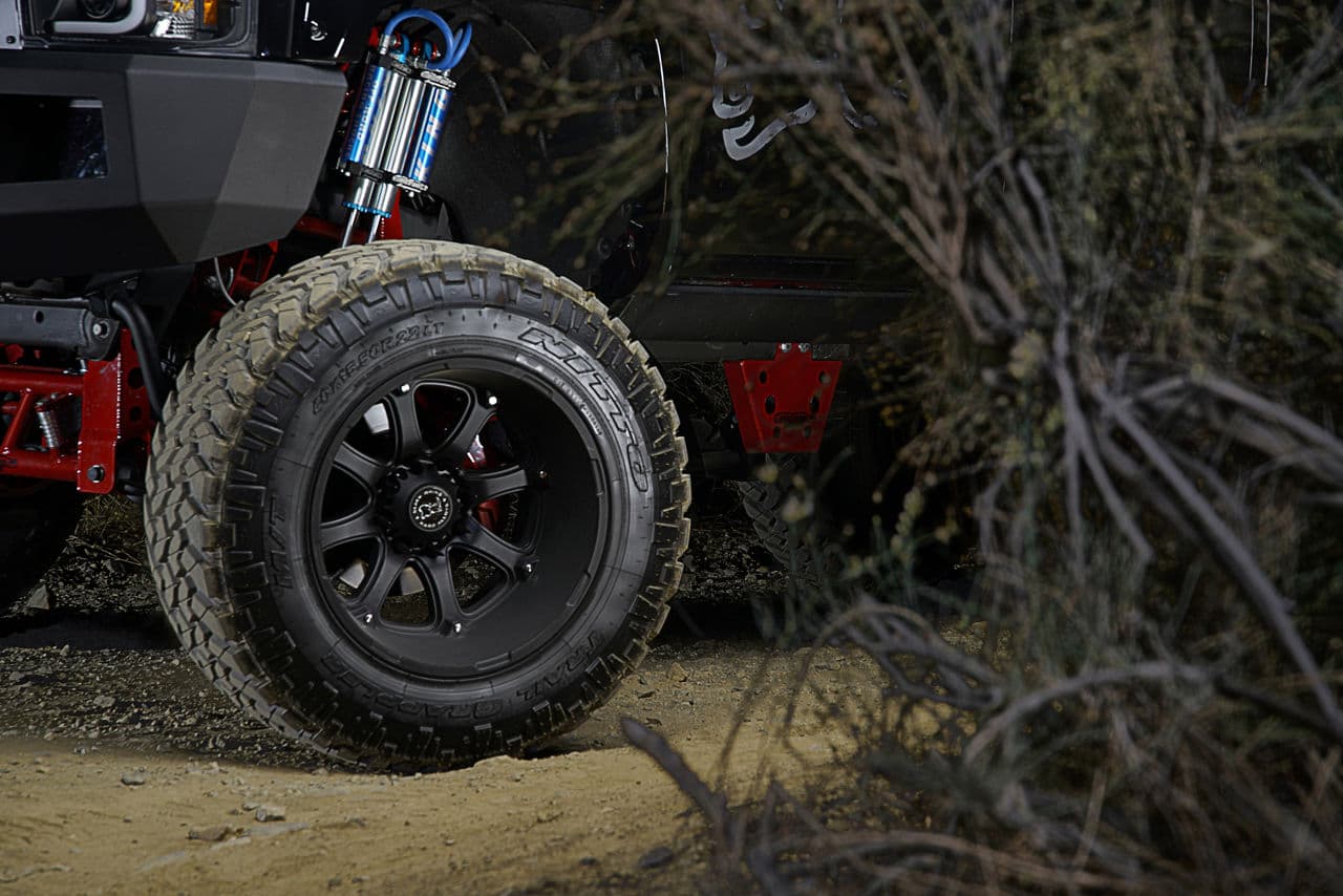 Rear view of 2015 Chevrolet Silverado 2500 with truck suv wheels