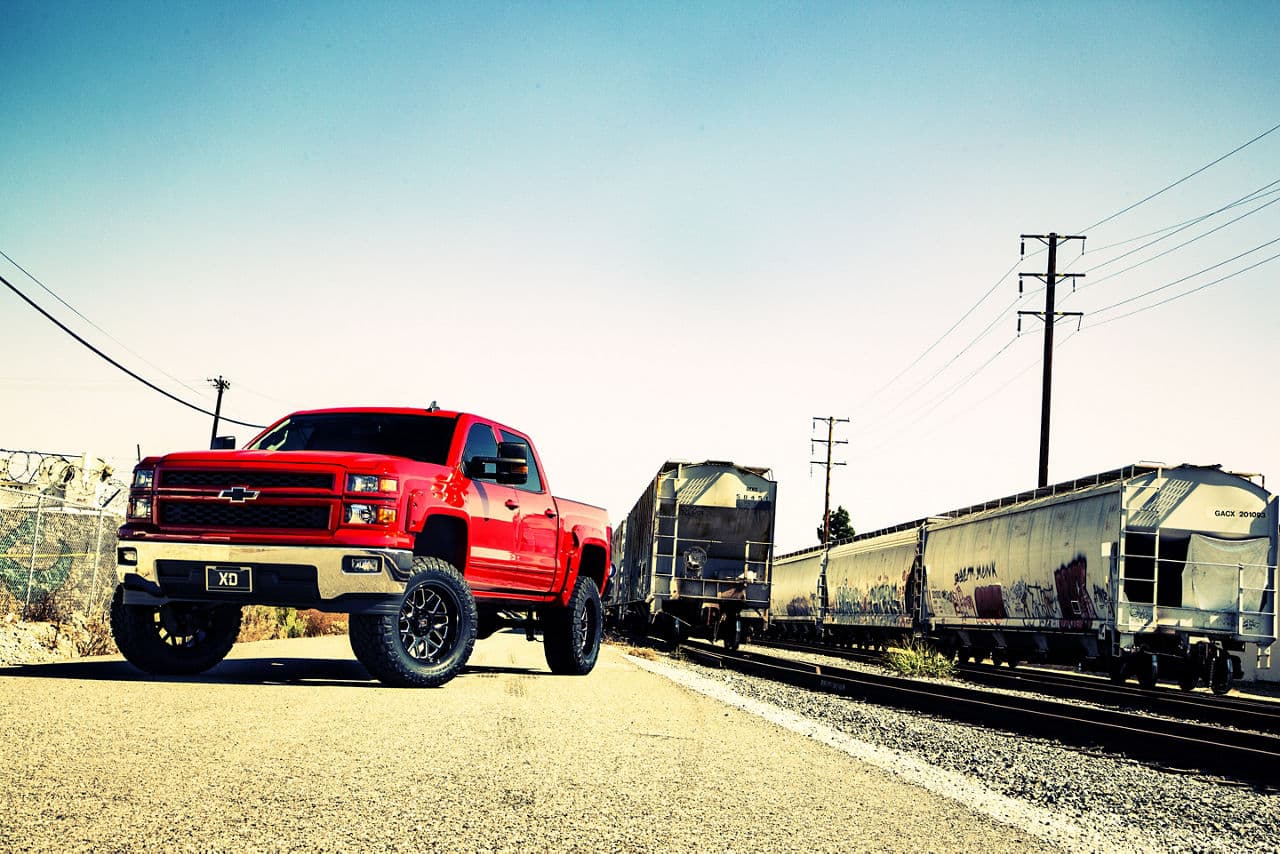 Interior of 2015 Chevrolet Silverado with wheels