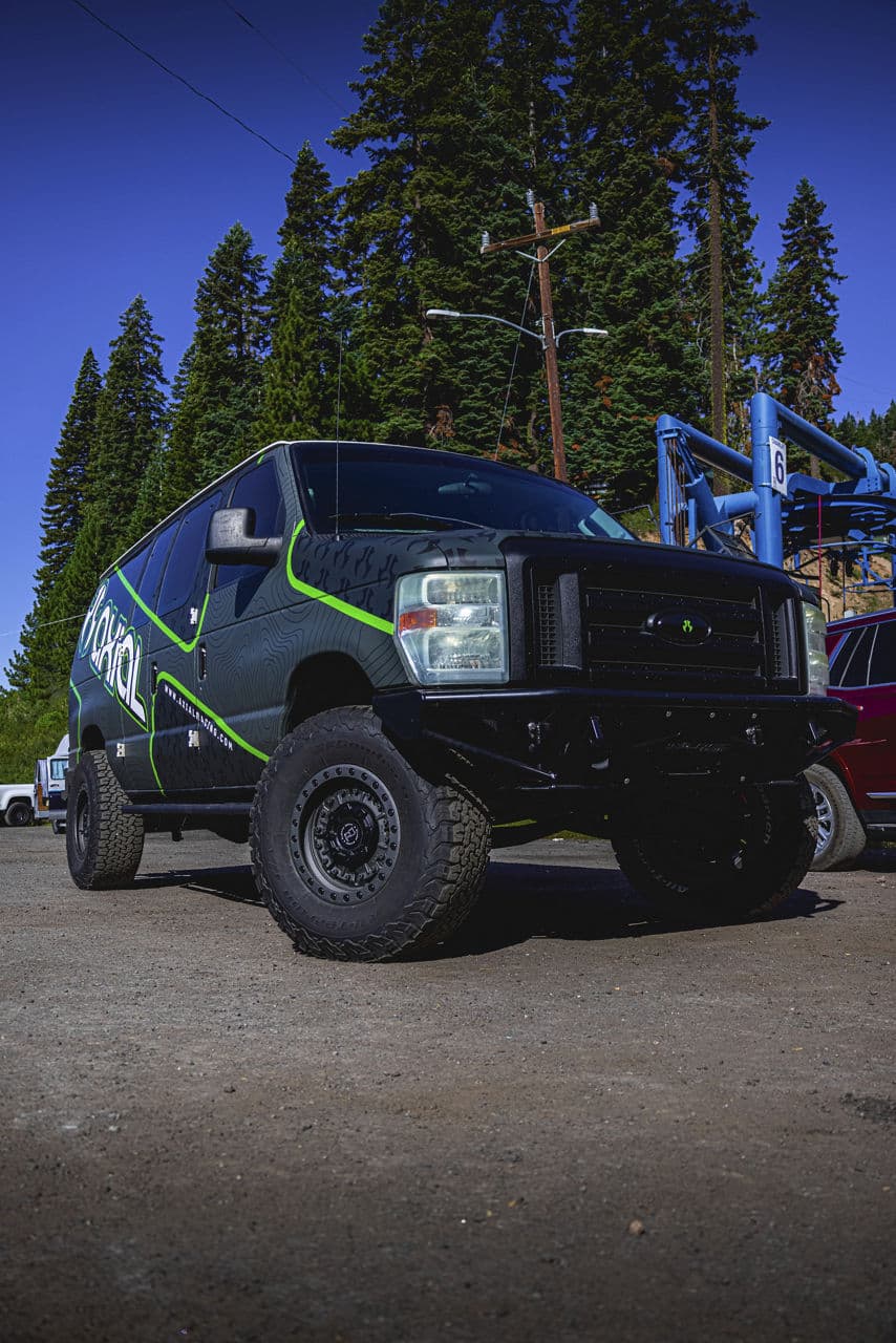 Interior of 2015 Ford Econoline with wheels