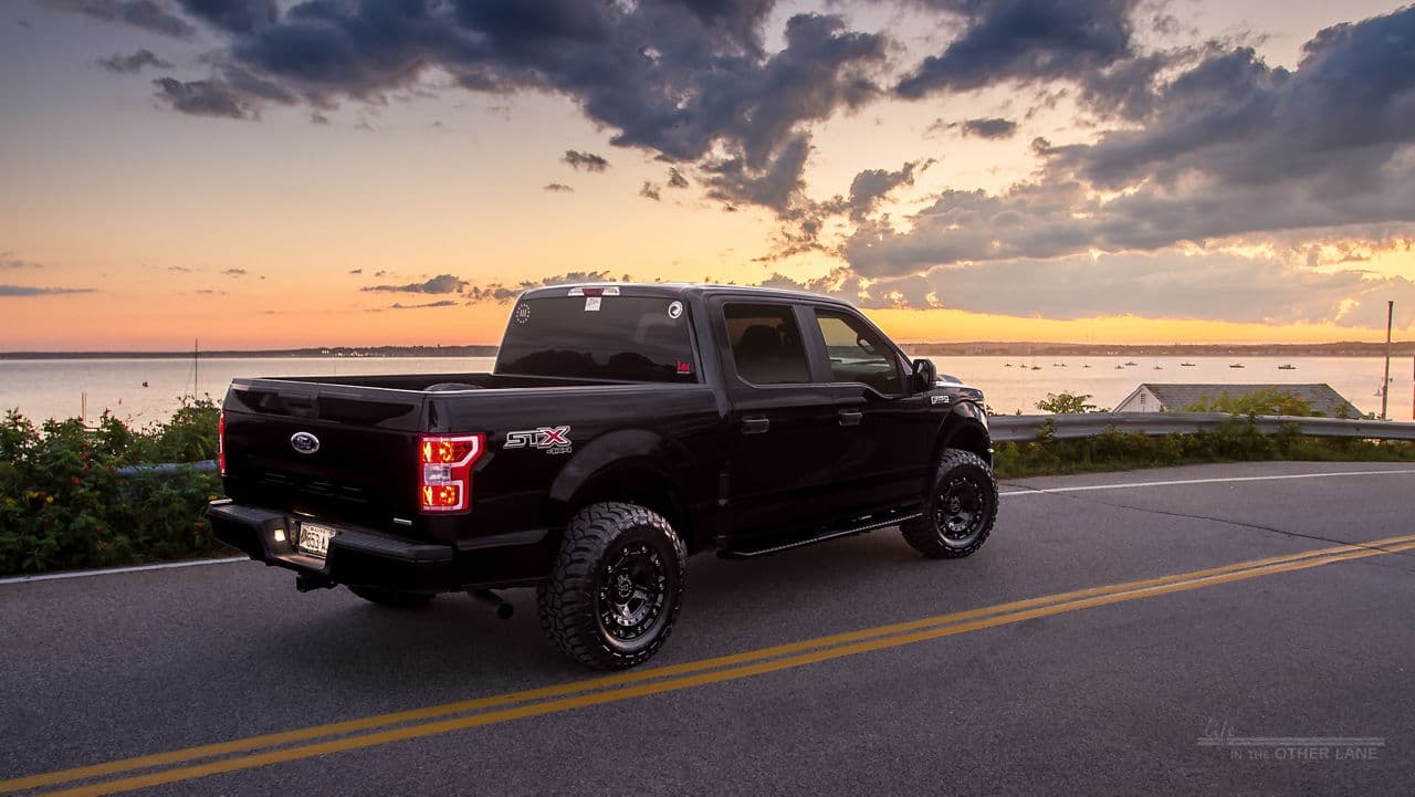 Side profile of 2015 Ford F150 with truck suv wheels