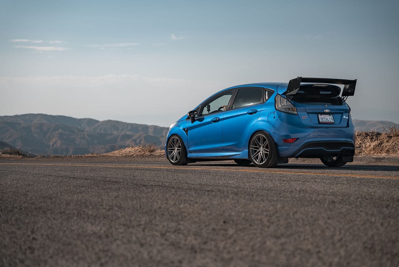 Interior of 2015 Ford Fiesta with wheels