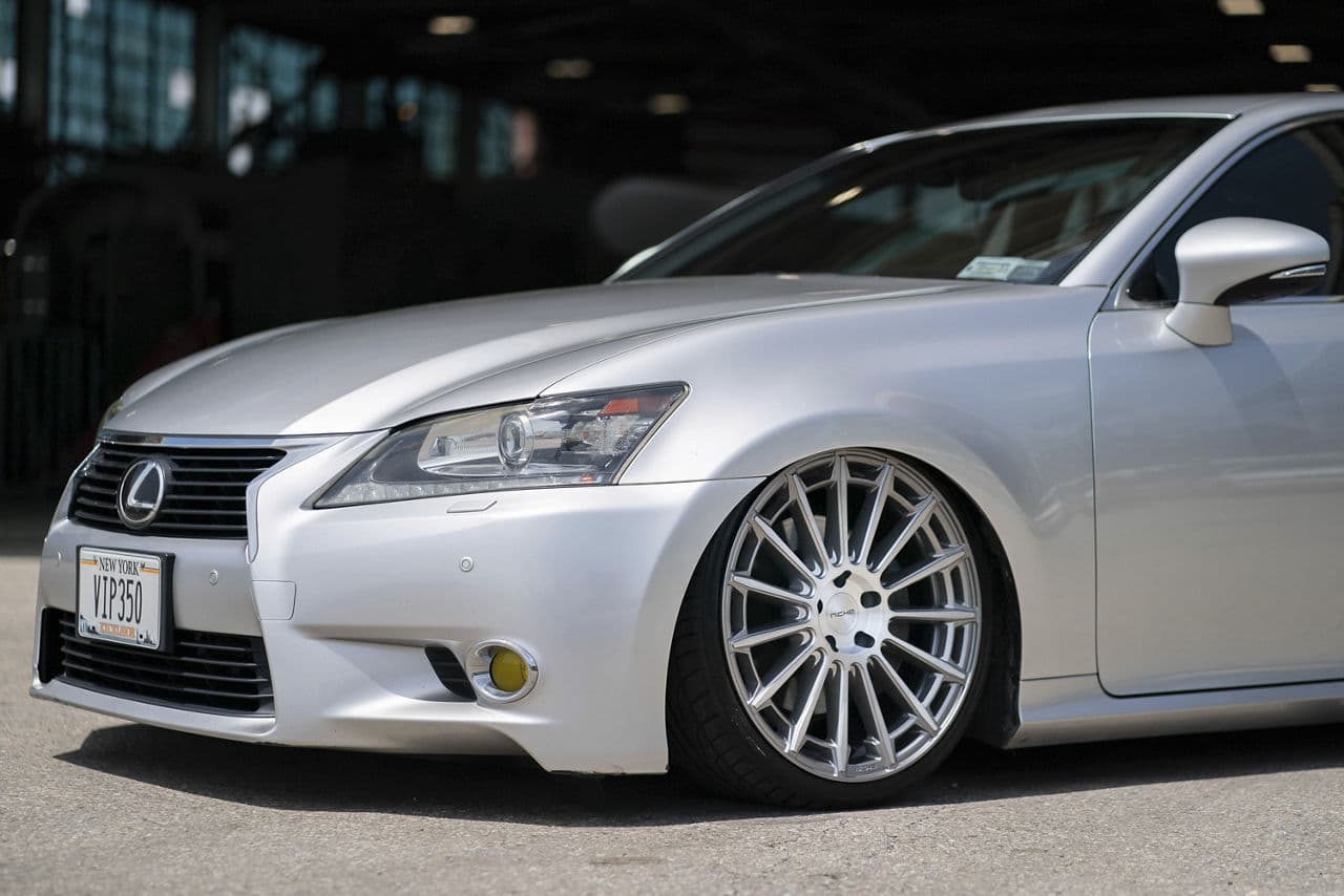 Rear view of 2015 Lexus GS350 with wheels