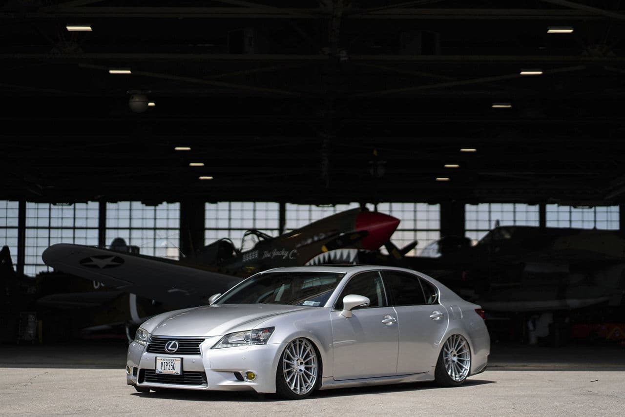 Interior of 2015 Lexus GS350 with wheels