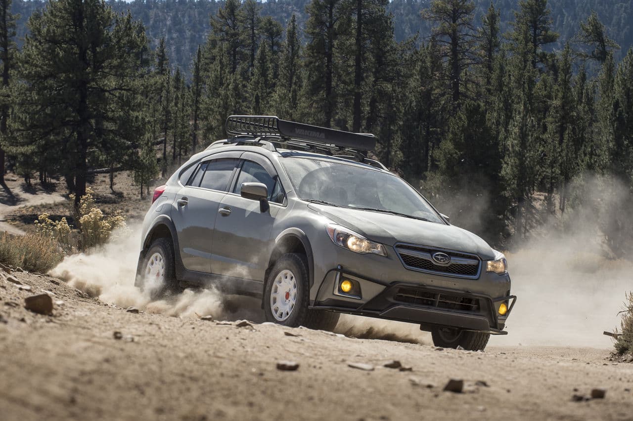 Interior of 2015 Subaru Crosstrek with wheels