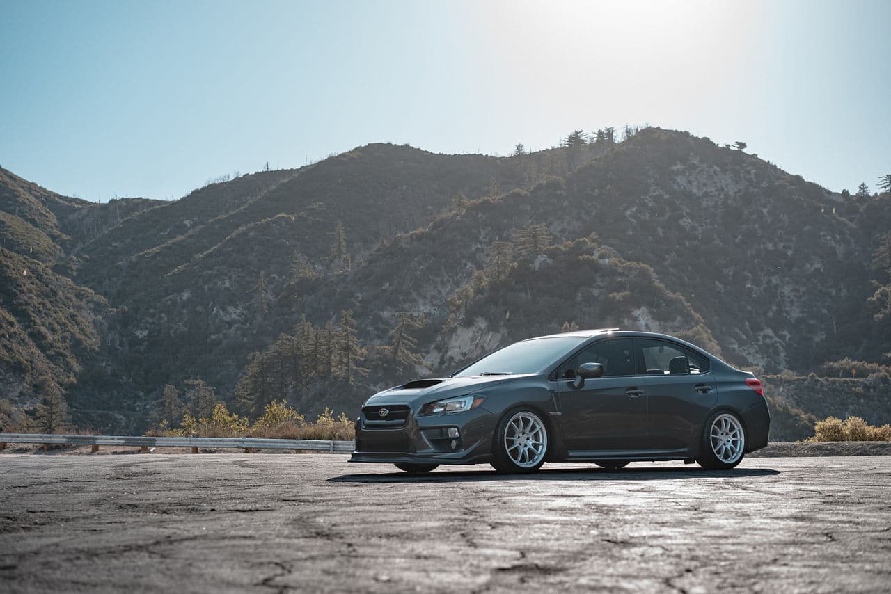 Front view of 2015 Subaru WRX STI with wheels