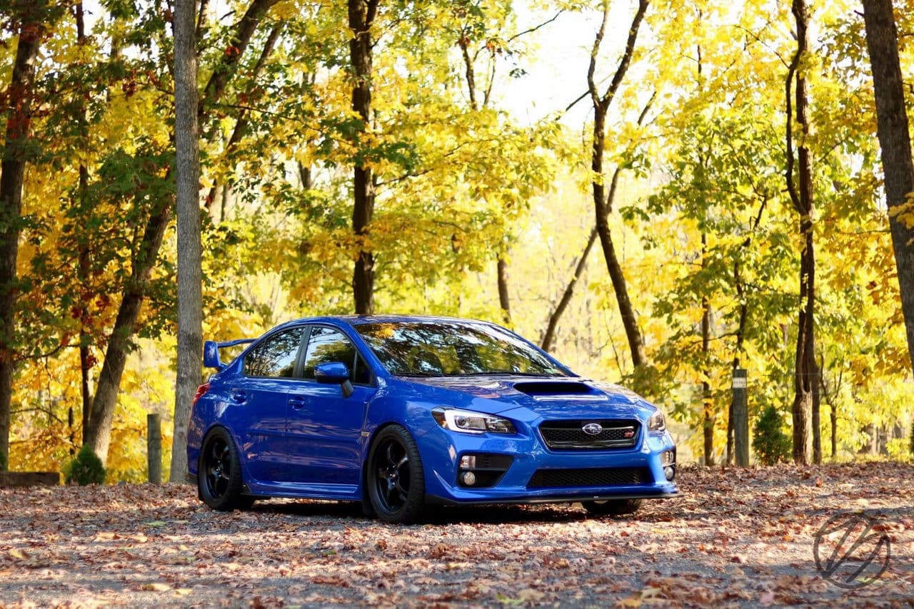 Front view of 2015 Subaru WRX STI with wheels