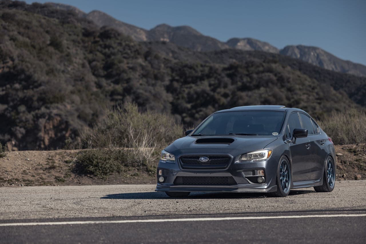 Front view of 2015 Subaru WRX with wheels