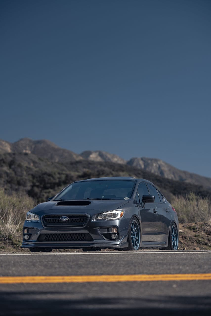 Interior of 2015 Subaru WRX with wheels
