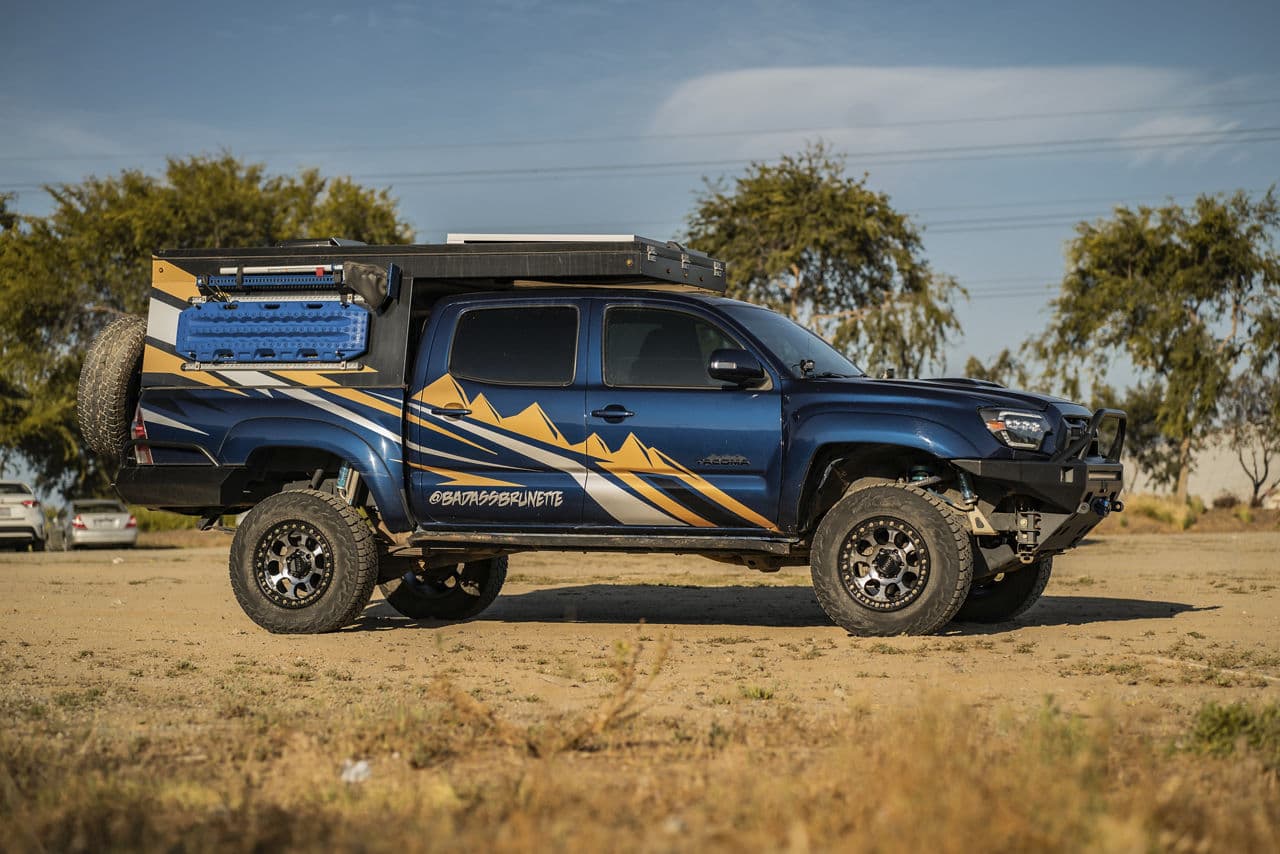 Detail view of 2015 Toyota Tacoma with wheels