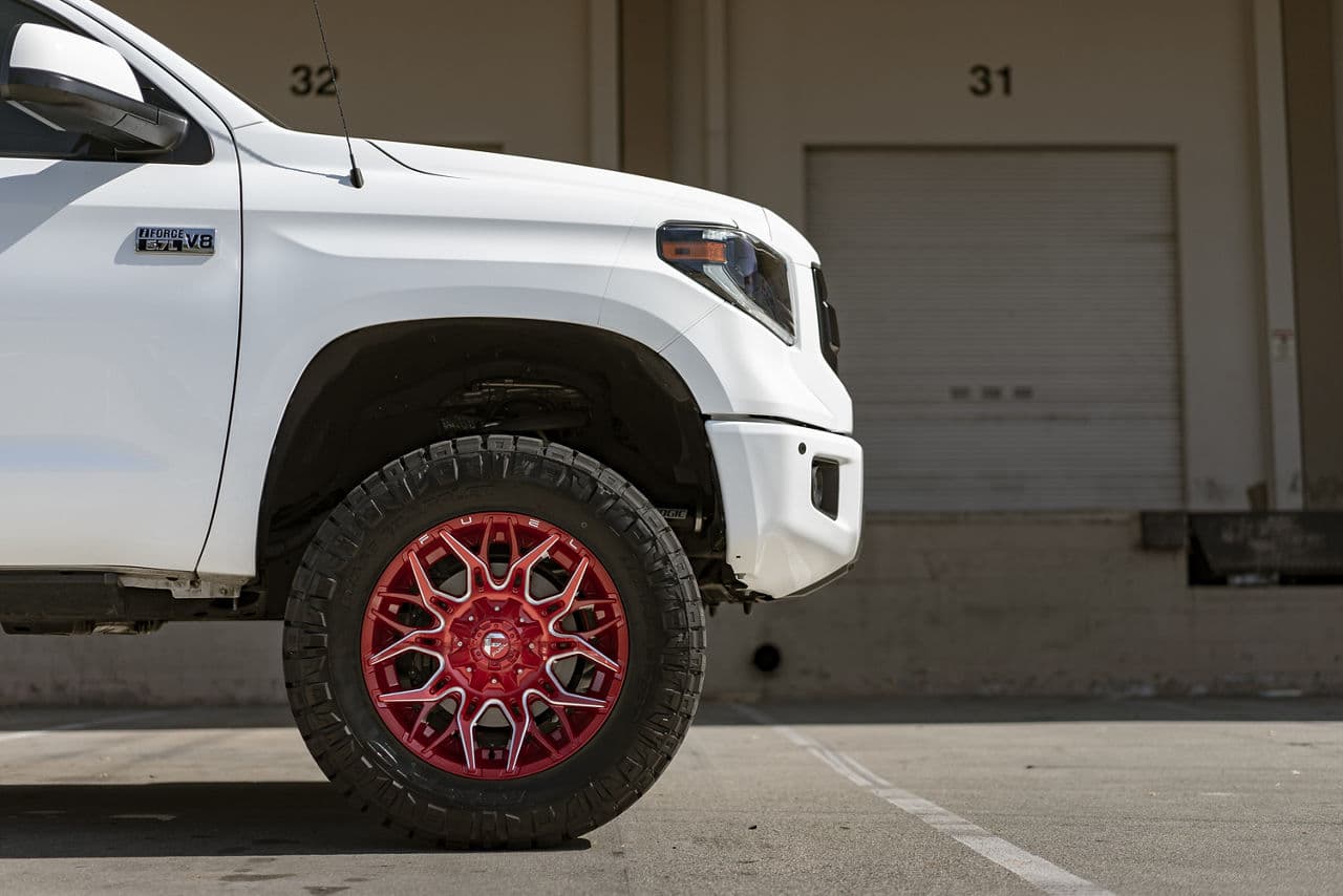 Interior of 2015 Toyota Tundra with vehicle wraps