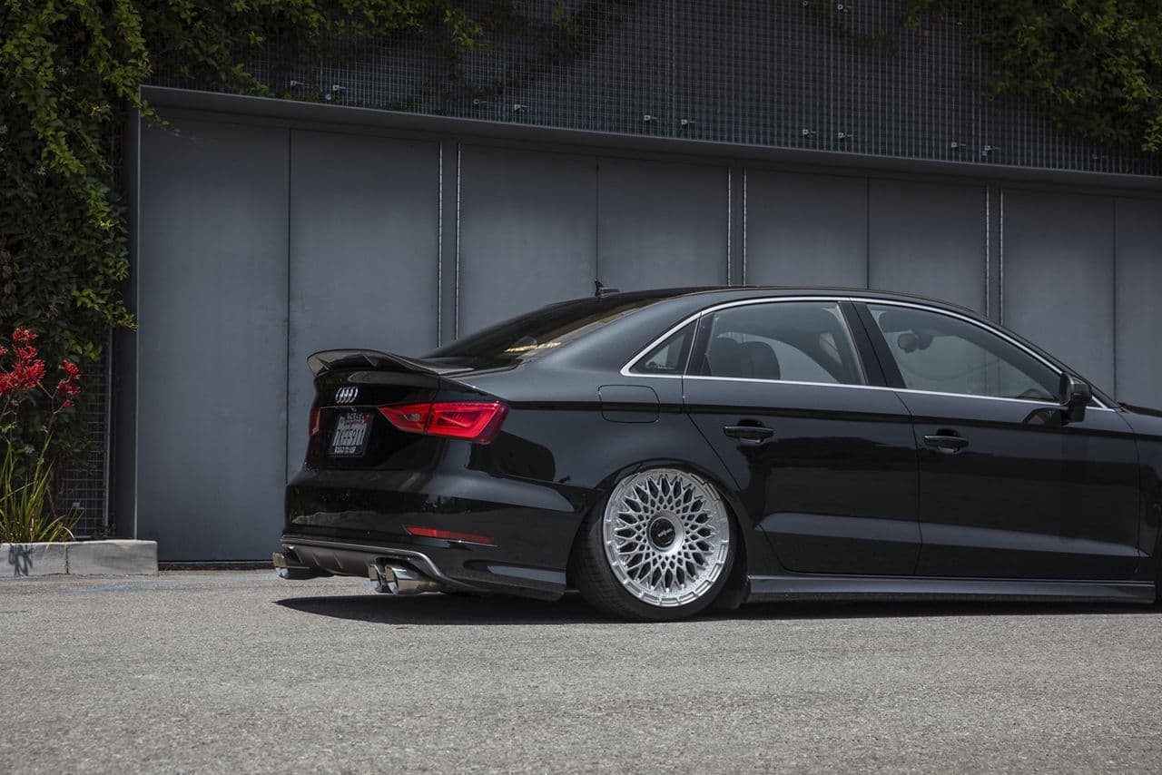 Rear view of 2016 Audi S3 with wheels