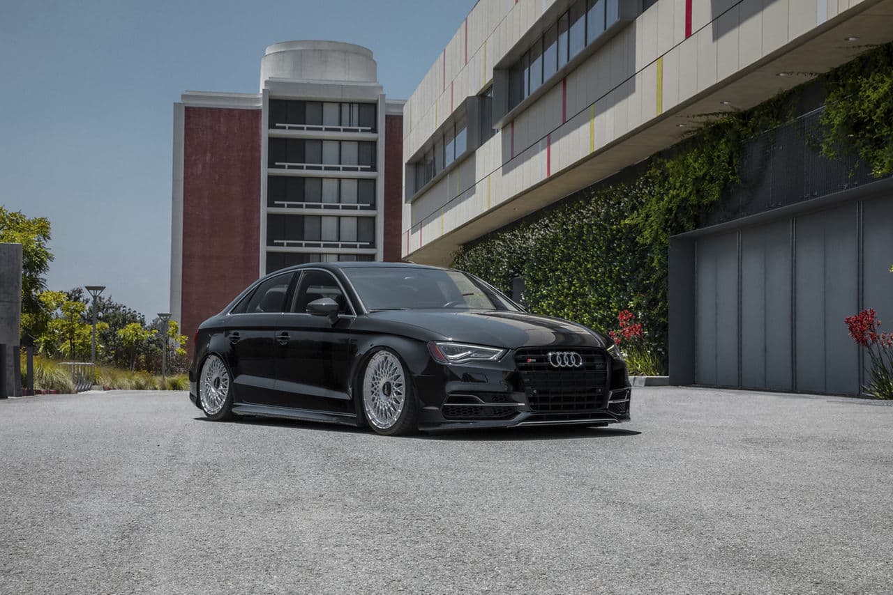 Interior of 2016 Audi S3 with wheels