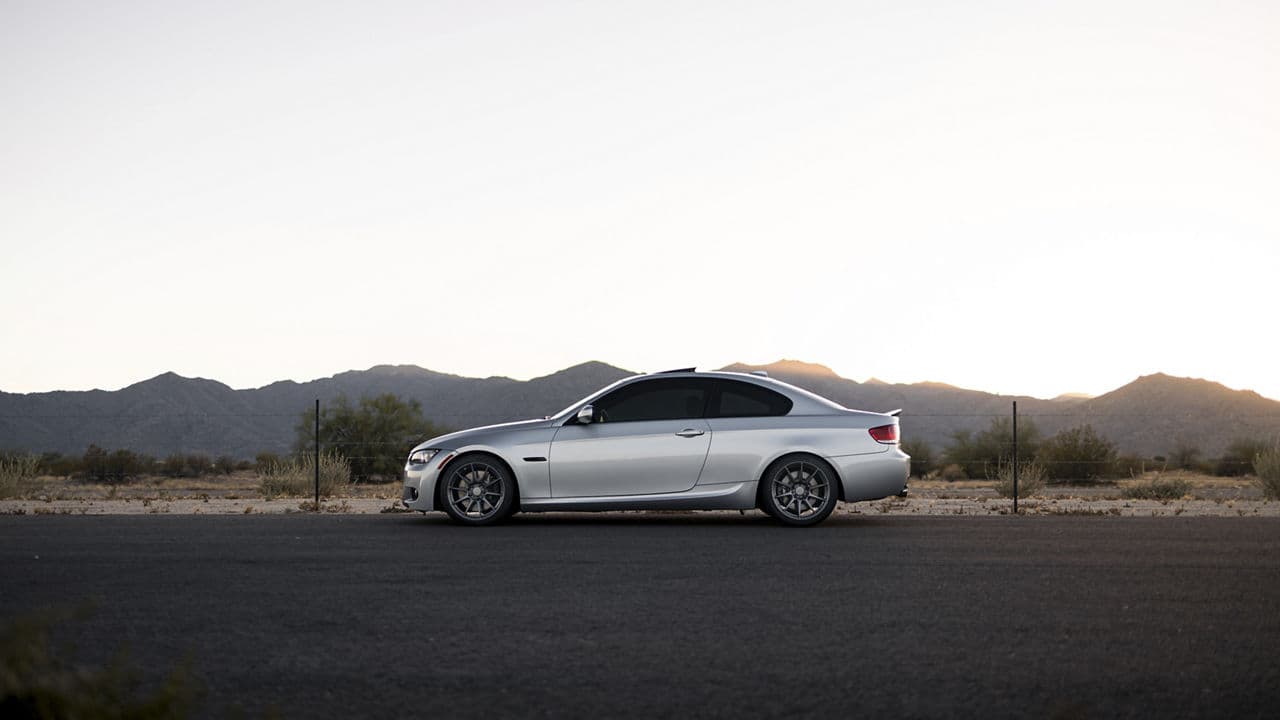 Side profile of 2016 BMW 335i with wheels