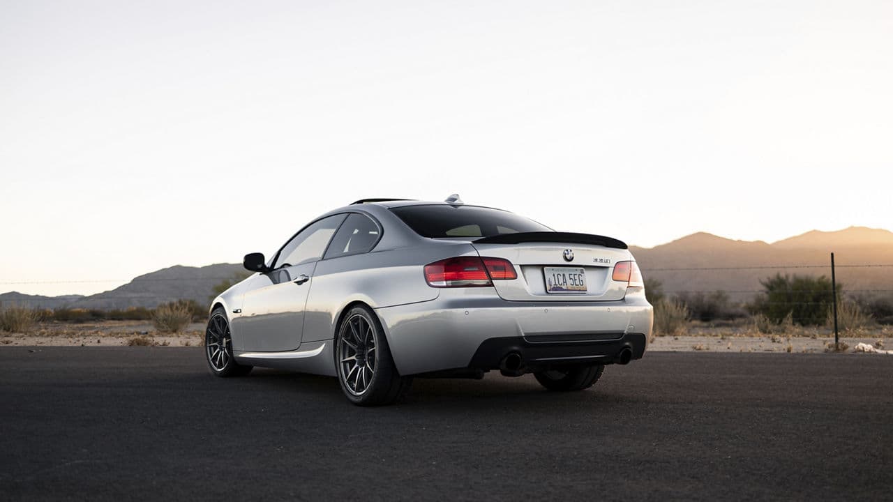 Interior of 2016 BMW 335i with wheels