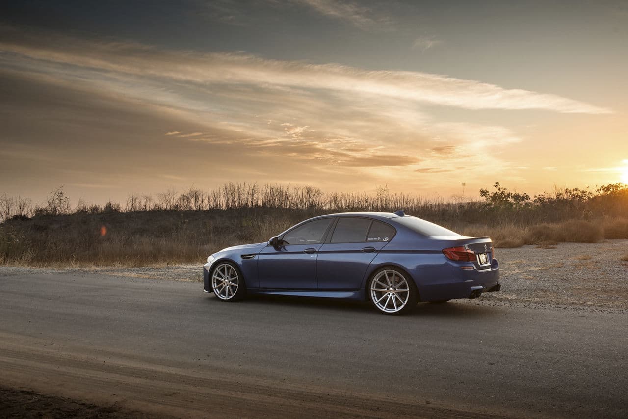 Detail view of 2016 BMW M5 with wheels