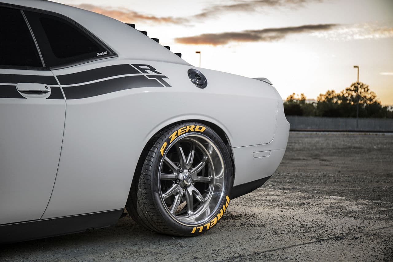 Interior of 2016 Dodge Challenger R/T with wheels