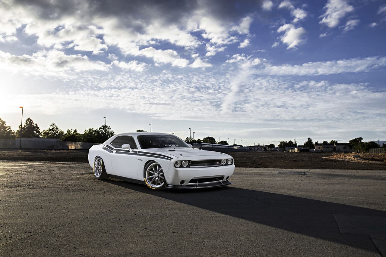 Detail view of 2016 Dodge Challenger R/T with wheels