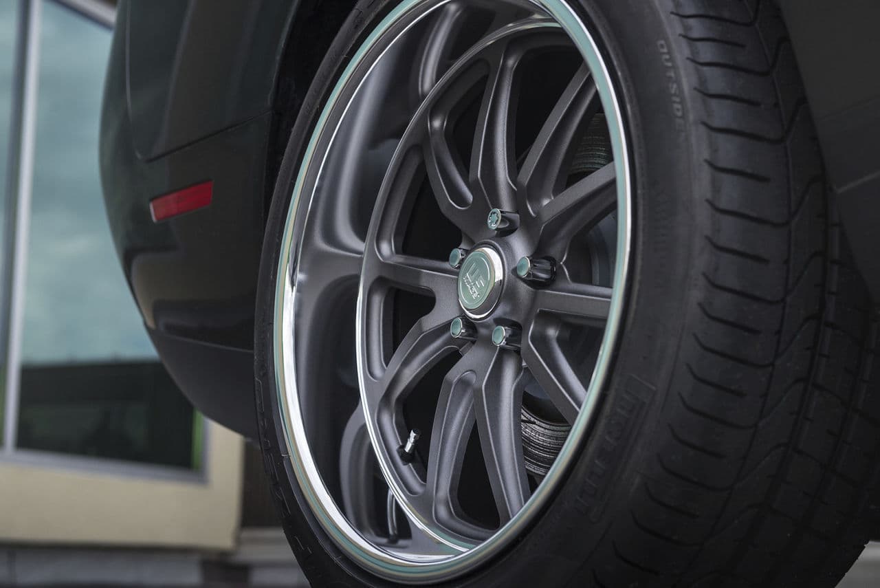 Interior of 2016 Dodge Challenger Scatpack with wheels