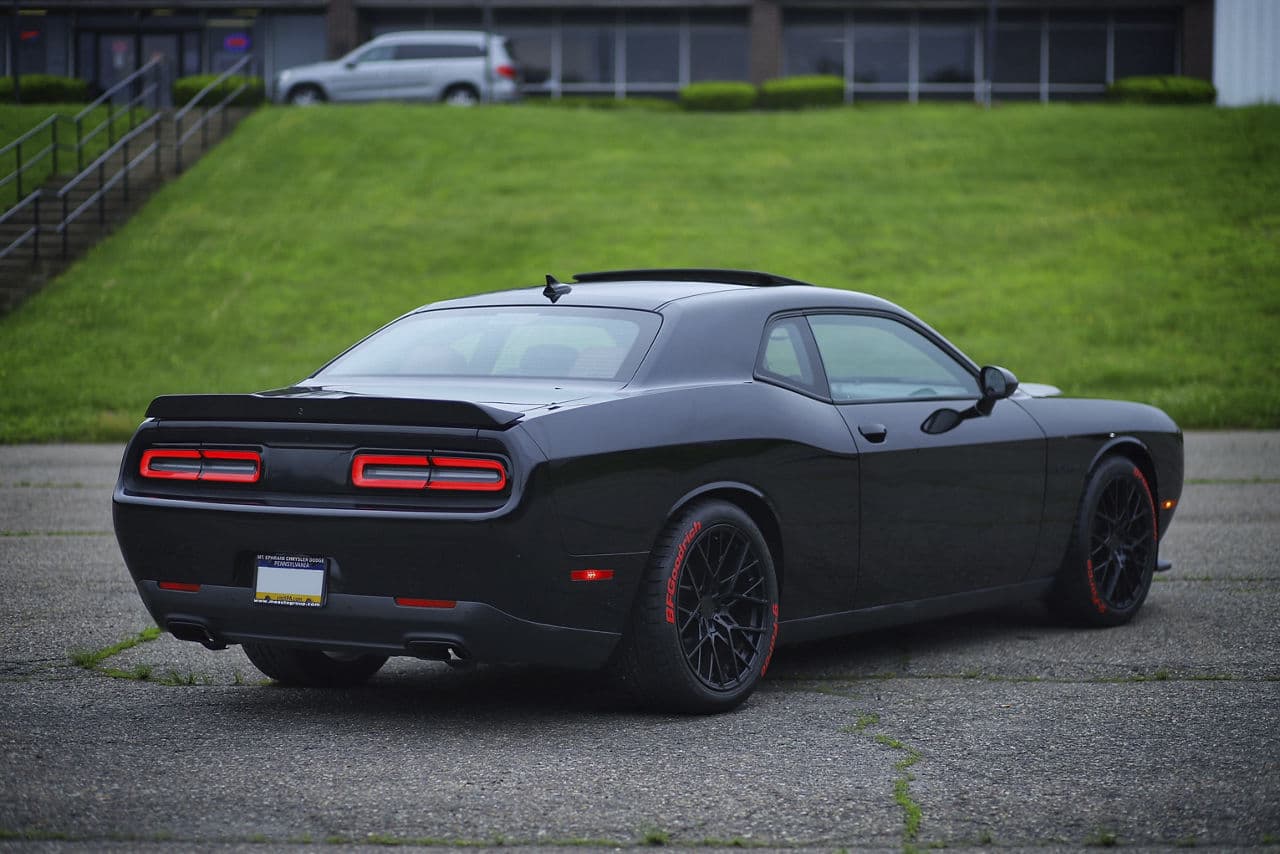 Interior of 2016 Dodge Challenger with wheels