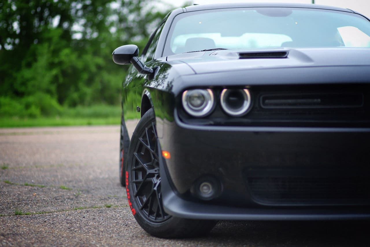 Detail view of 2016 Dodge Challenger with wheels