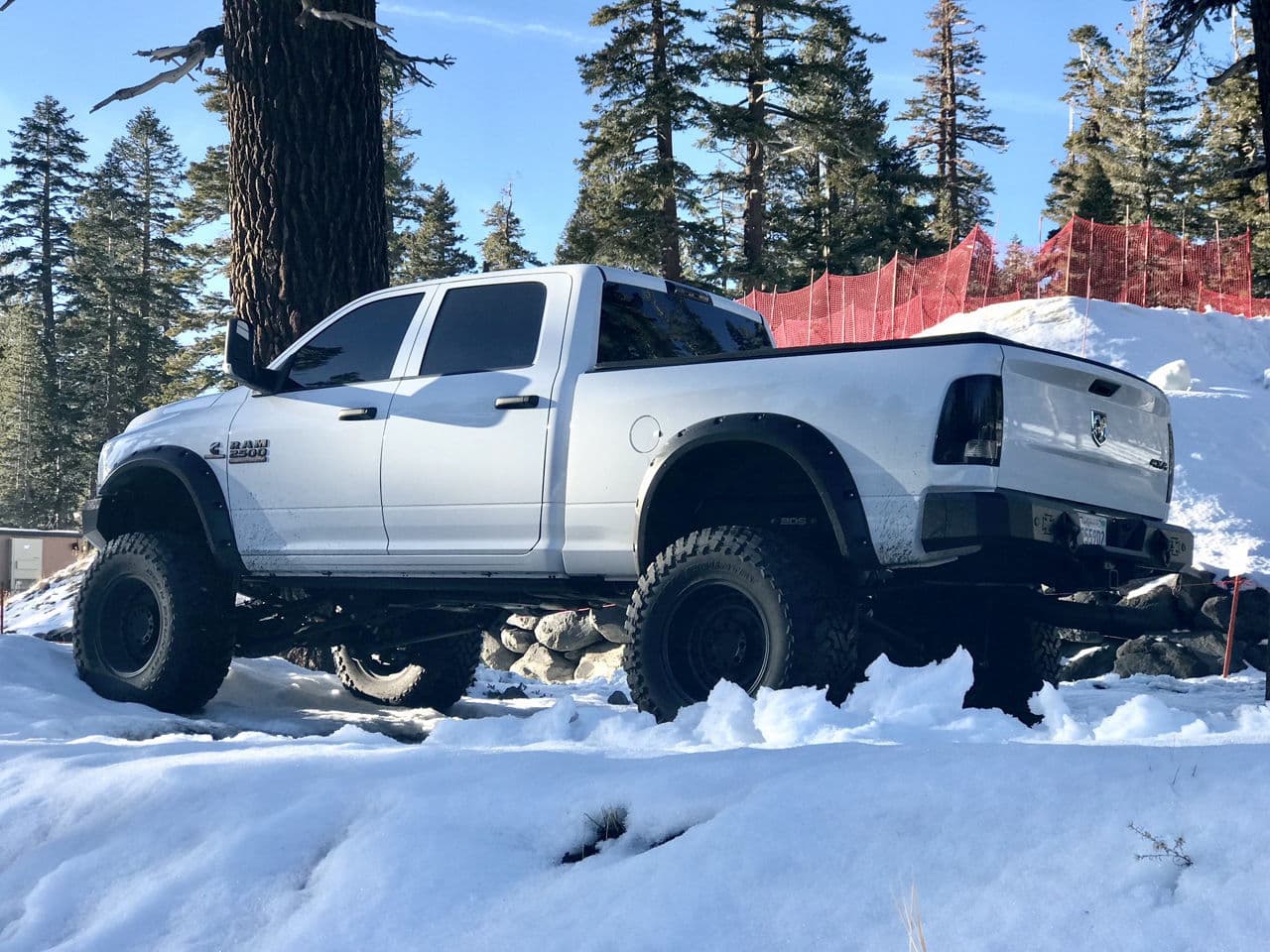 Side profile of 2016 Dodge Ram 2500 with truck suv wheels