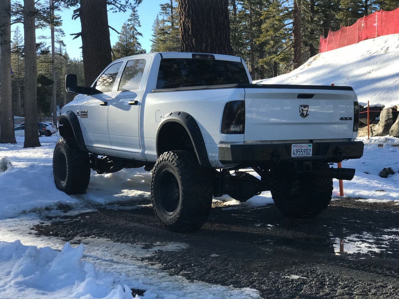 Rear view of 2016 Dodge Ram 2500 with truck suv wheels