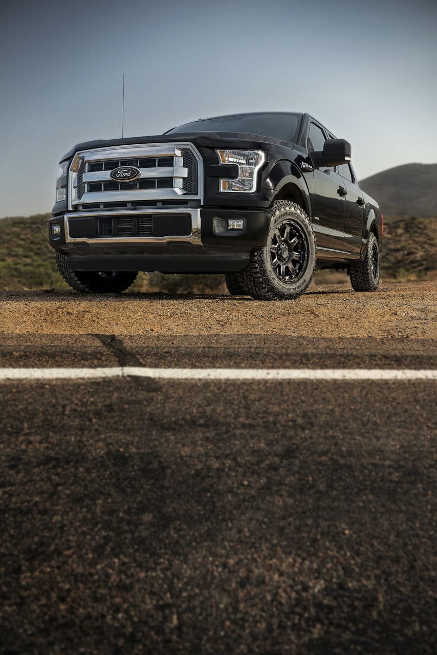 Interior of 2016 Ford F150 with wheels