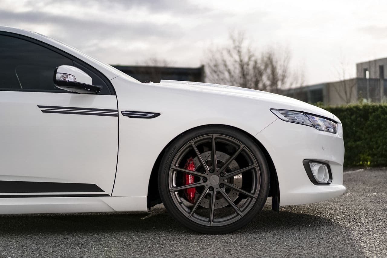 Interior of 2016 Ford Falcon with wheels