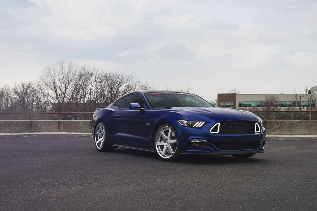 Interior of 2016 Ford Mustang with wheels